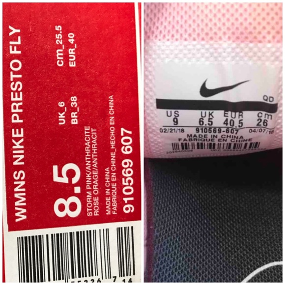 NWT  Nike Presto Fly Storm Pink W AUTHENTIC - Picture 8 of 8